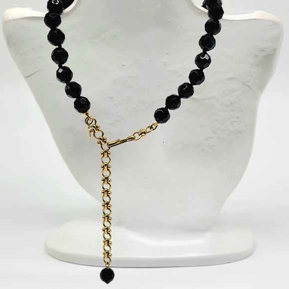 Heidi Daus Jet Black and Diamond Swarovski Crystal Christmas Tree Necklace - Picture 12 of 14